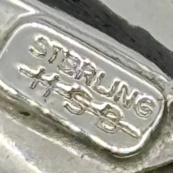 Beautiful Sterling Silver Rosebud Brooch, Harry S. Bick, Signed "HSB" "Sterling" - Picture 7 of 7